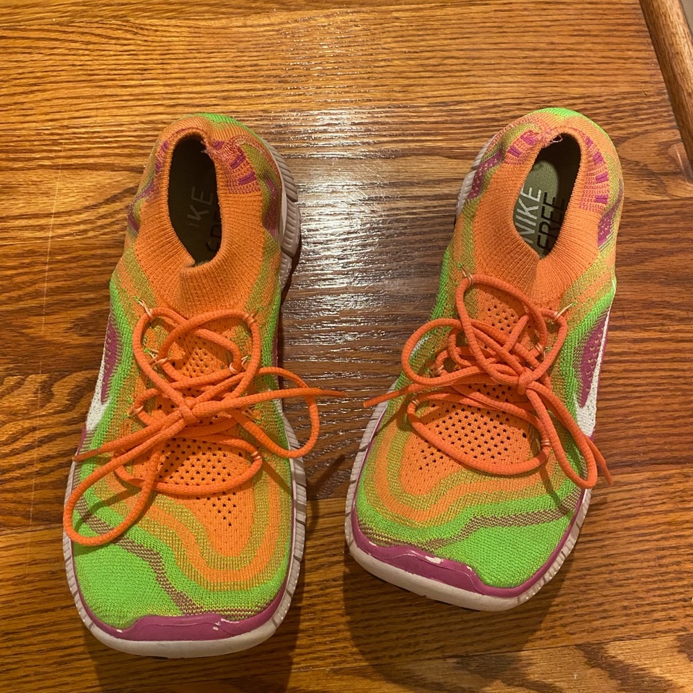 Nike Fly Knit Rainbow Sneaker, Sz 9